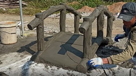 Creative DIY cement bridge design - Excellent working skills of construction workers - YouTube ...