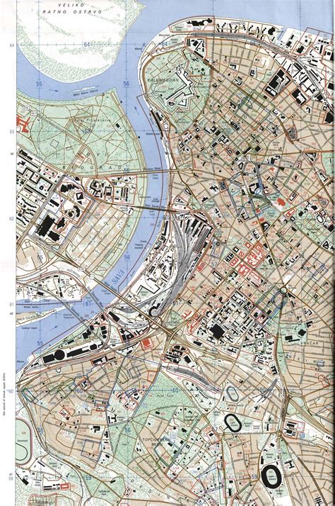 Beograd_1999.jpg (1519×2290) #Belgrade #map #topographic_map | Europa • Europe | Pinterest ...