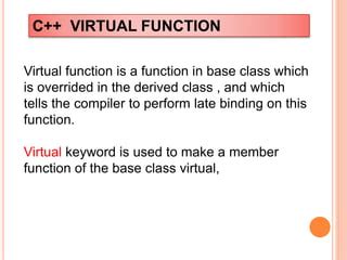 virtual function | PPT