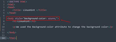 How to Change Background Color in HTML – Linux Consultant