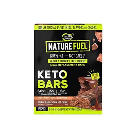 Nature Fuel Low Carb Meal Replacement Bar, Keto Friendly Snack for ...