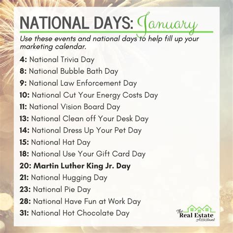 January National Days | National holiday calendar, Fun calendar days, National day calendar