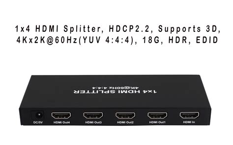 1x4 HDMI Splitter, 4k - Pixelpitch