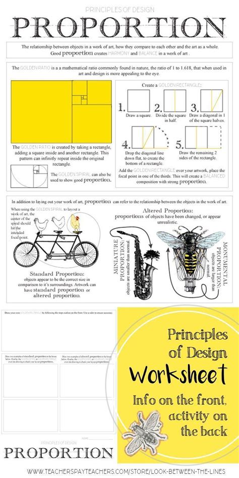 Proportion, Principles of Design Visual Art Mini Lesson in 2020 ...