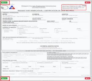 How to Get OFW Information Sheet in POEA Online