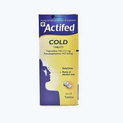 Actifed Tablet x12 - DESHAB PHARMACY