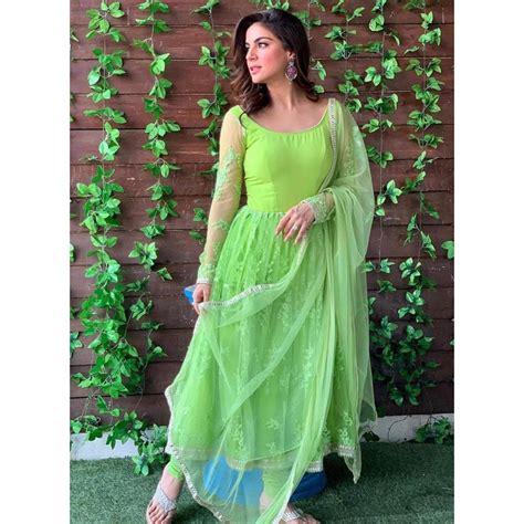 Parrot green net embroidered anarkali suit in 2021 | Beautiful dress ...