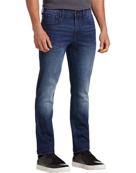 Michael Strahan Slim Fit Stretch Denim Jeans, Medium Blue Wash - Men's Sale | Men's Wearhouse