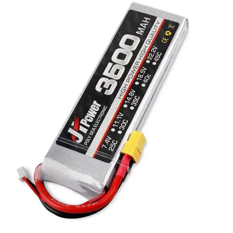 Newest 2019 JH Lipo RC Car Battery 3500mah 2S 25C 7.4v T/TX60 Plug lipo ...