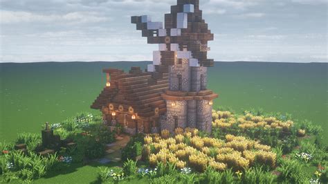 Can't wait to add this beautiful windmill to the farm :D : Minecraft | Minecraft farm, Minecraft ...