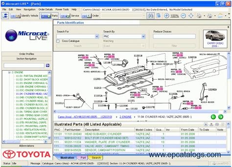 Toyota Body Parts Catalog