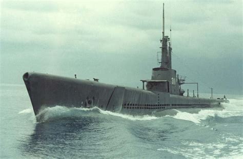 The Balao-class submarine USS Archerfish (SS-311), late 1950s. On 28 ...