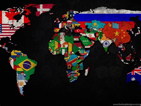 World Flag Map Image Wallpapers Desktop Background