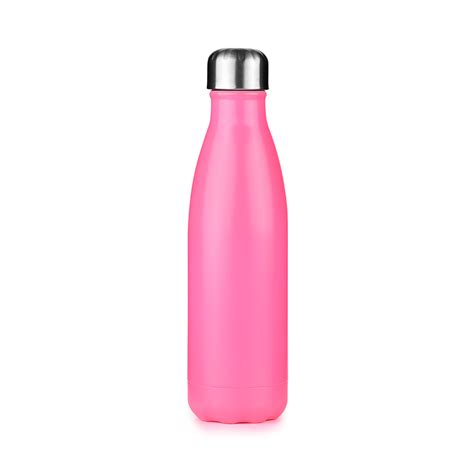 Double Wall Vacuum Insulated Stainless Steel Cola Shape Water Bottle 17oz S1217F1 - Insulated ...