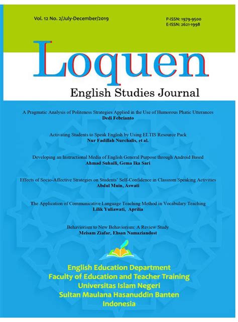 Effects of Socio-Affective Strategies on Students’ Self-Confidence in Classroom Speaking ...