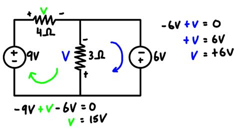 Kirchhoff's Voltage Law (KVL) Example Problem #2 - Engineer4Free: The ...