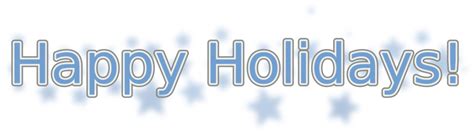 Public Domain Clip Art Image | Happy Holidays (with Snowflakes) | ID ...