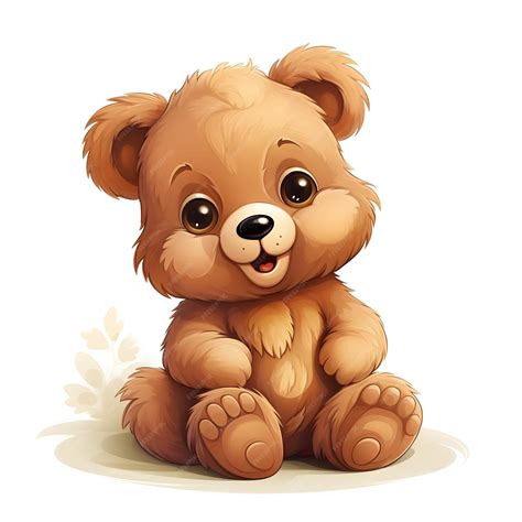 Premium Photo | Flash card illustration of cute cartoon bear