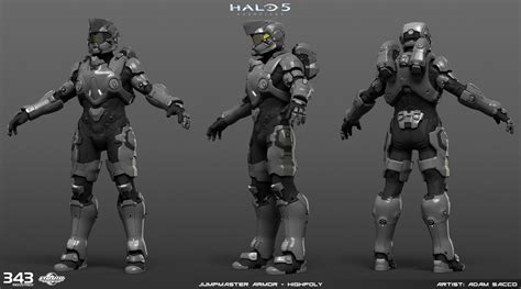 ArtStation - Halo 5 - Jumpmaster armor - 3d game model, Adam Sacco