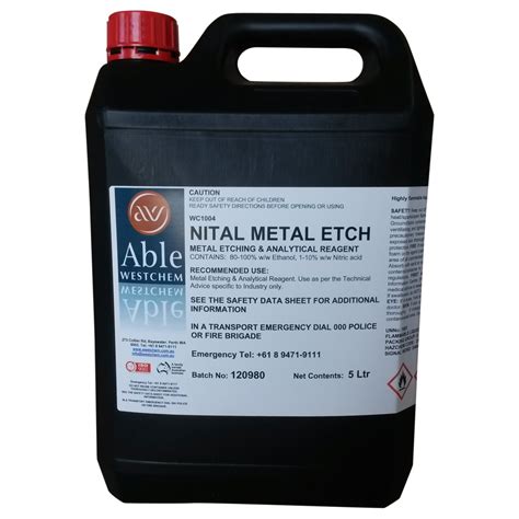 Nital Solution Metal Etcher | Workshop Chemicals | Westchem