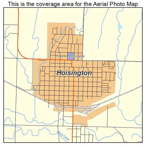 Aerial Photography Map of Hoisington, KS Kansas