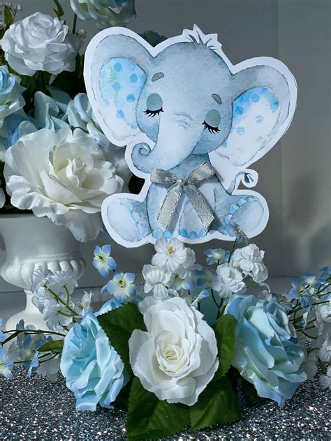 Elephant Baby Shower Centerpiece Elephant Boy Elephant Baby | Etsy