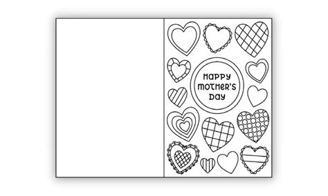 Free Printable Folding Mothers Day Coloring Cards