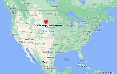 Where is Pine Ridge, SD, USA? | Location Map of Pine Ridge, South Dakota