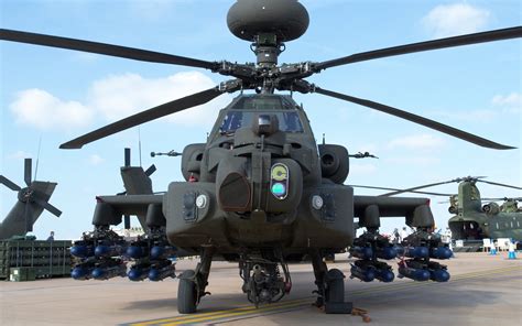 HD Wallpaper of the Boeing AH-64 Apache Military Helicopter