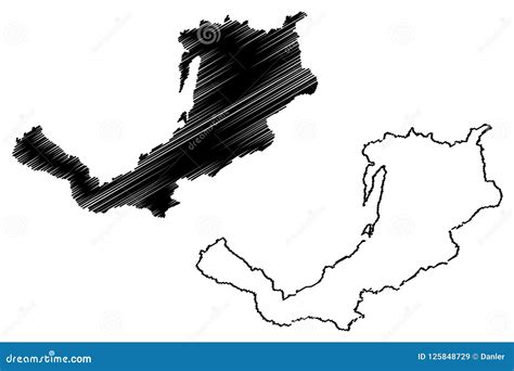 Buryatia map vector stock vector. Illustration of russia - 125848729