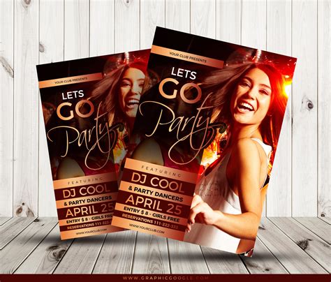 Free Cool Party Flyer Template Design