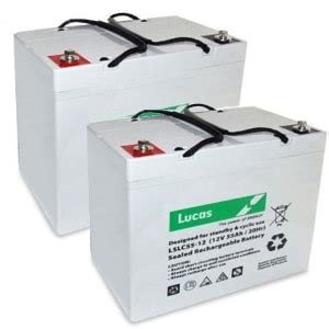 PAIR OF LUCAS LSLC55-12 BATTERY 12V 55AH | ABS Batteries