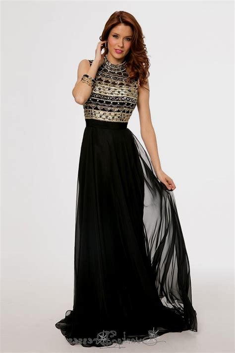 black and gold evening dresses photo - 1