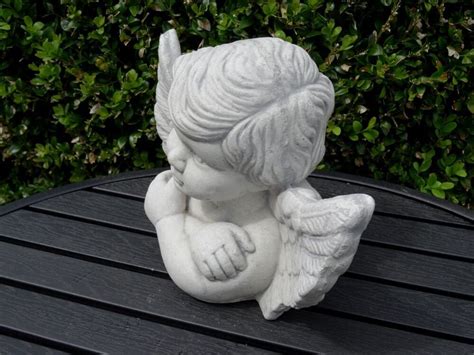 Baby Angel Statue Stone Angel Figurine Home Decor Angel - Etsy