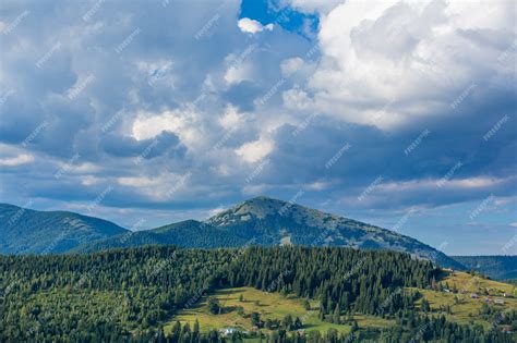 Premium Photo | Summer nature landscape of Karpaty Mountains.