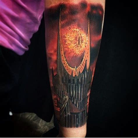 Eye of Sauron Tattoo: A Masterpiece by @christianlopeztattoonyc