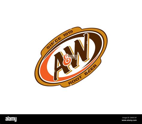 A&W Root Beer, Rotated Logo, White Background Stock Photo - Alamy