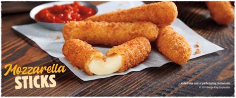 Mozzarella Sticks Return to Burger King