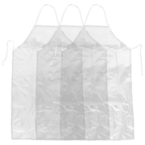 Apron Washing Kitchen Cooking Aprons Waterproof Plastic Transparent ...