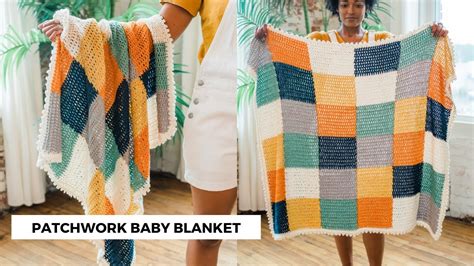 EASY PEASY Crochet Baby Blanket for Beginners, FREE PATTERN + TUTORIAL ...