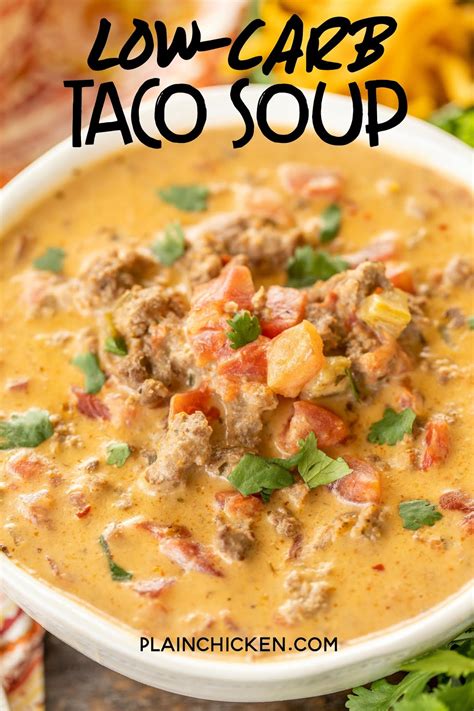 Low-Carb Taco Soup | Plain Chicken®