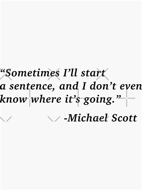 "The Office Michael Scott Quote" Sticker for Sale by aterkaderk | Redbubble