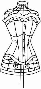 Corset Coloring Pages Coloring sketch template
