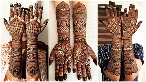 Stylish & New Bridal Mehndi Designs for Full Hands 2023 Images