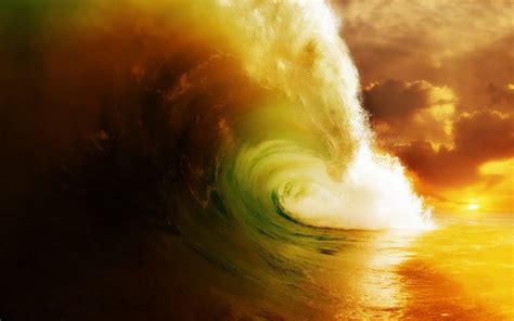 Ocean wave illustration, waves HD wallpaper | Wallpaper Flare