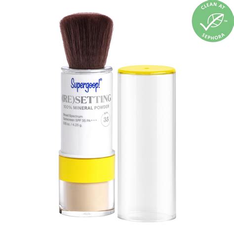 Buy Supergoop! (Re)setting 100% Mineral Powder Broad Spectrum Sunscreen ...