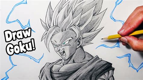 How To Draw: GOKU Super Saiyan 2 For BEGINNERS - Step By Step Tutorial! - YouTube