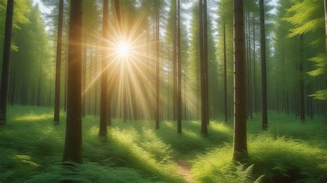 Forest Sunlight Background, Wallpapers, Backdrop, Sunshine Background ...