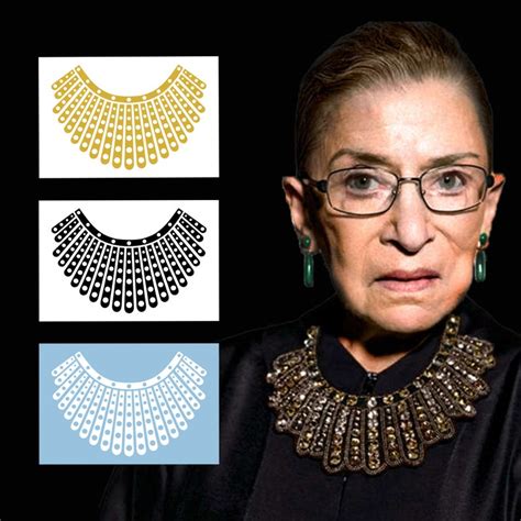 RBG Dissent Collar Decal Ruth Bader Ginsburg Dissent Collar - Etsy UK