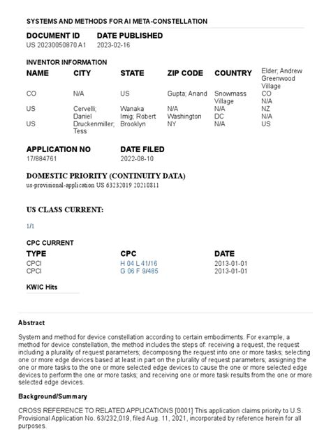 Palantir AI Patent | PDF | Input/Output | Artificial Intelligence